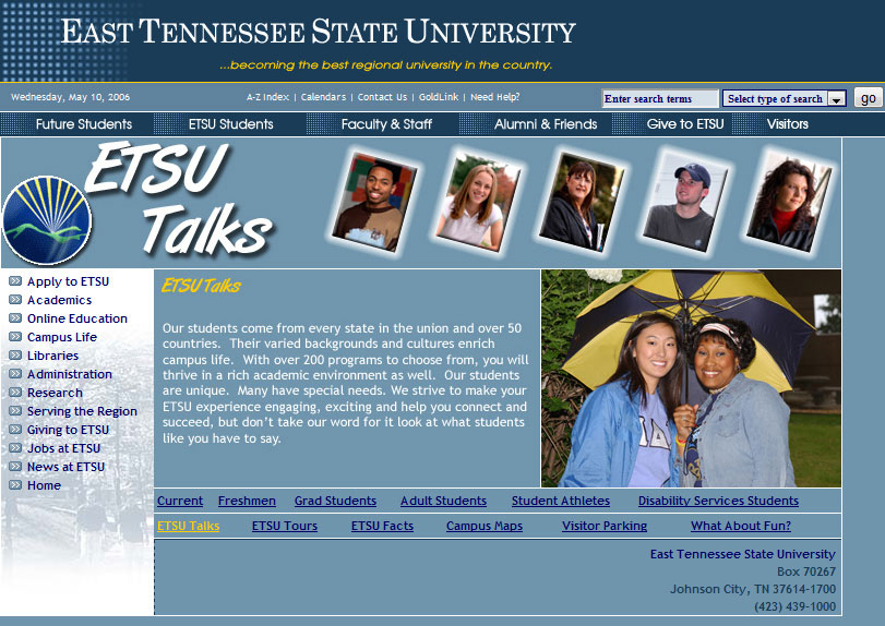 ETSU Talks (2005 - 2010 [2006])