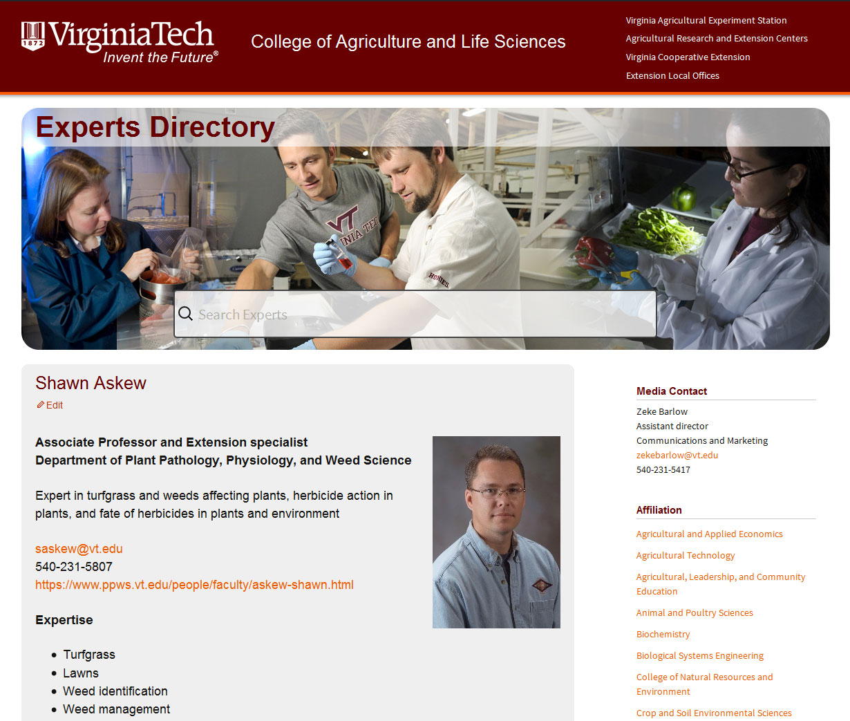 Experts Directory (2015 - Current [2017])