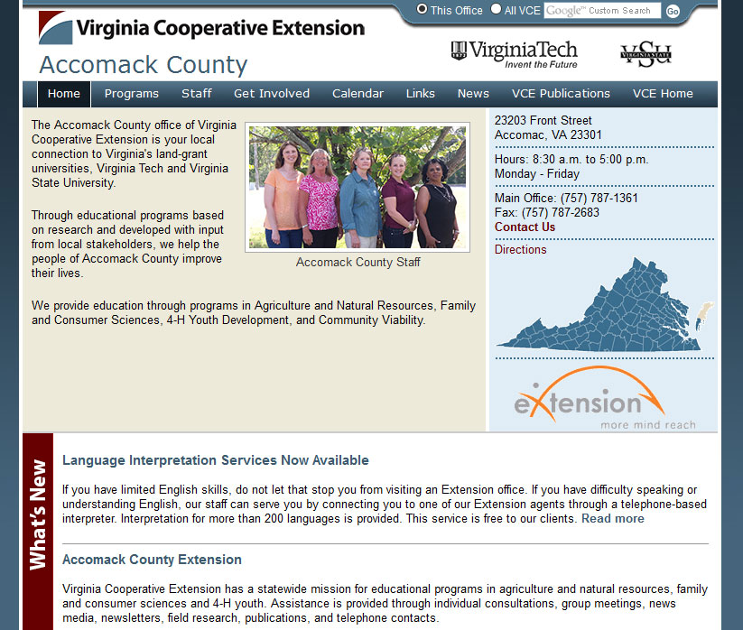 Virginia Cooperative Extension Offices (2013 - Current [2017])